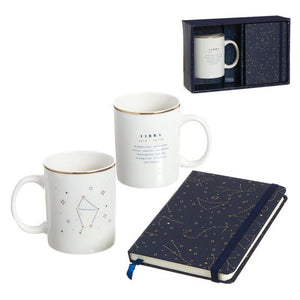 SET REGALO DE TAZA CON LIBRETA HORÓSCOPO LIBRA