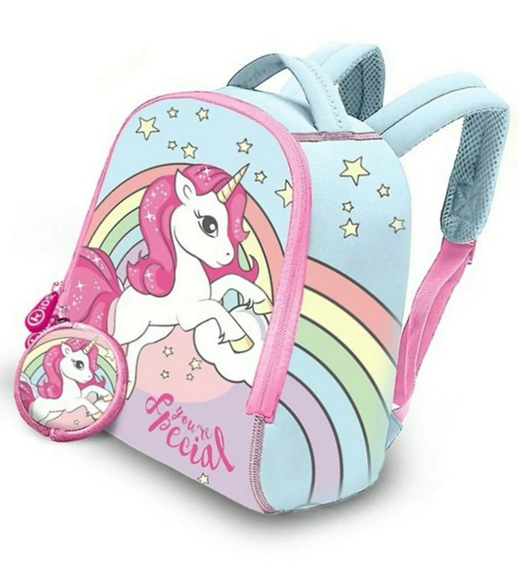 Mochila Neopreno 25cm Unicornio Special