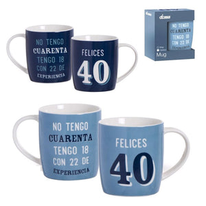 TAZA 40 CUMPLEAÑOS