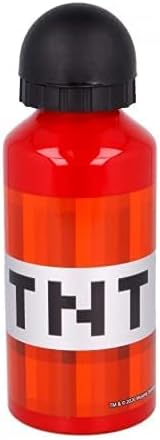 MINECRAFT TNT - Botella deportiva de aluminio para niños