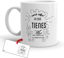 Cargar imagen en el visor de la galería, Taza Con Frase &quot;Nunca  sabes lo que tienes hasta que recojes la habitación&quot;
