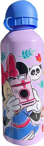 Minnie Mouse - Botella de aluminio para bebidas (500 ml), color lila