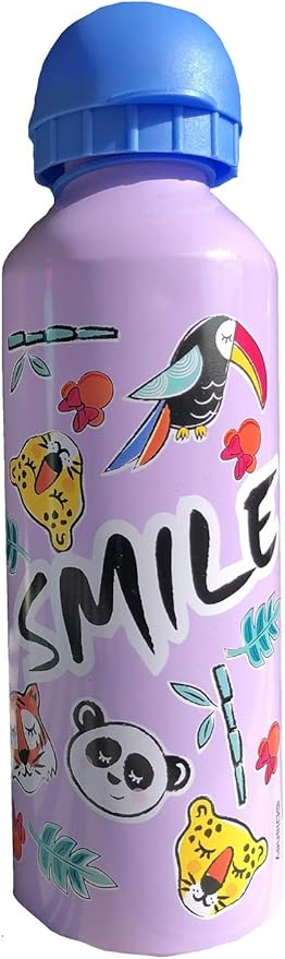 Minnie Mouse - Botella de aluminio para bebidas (500 ml), color lila