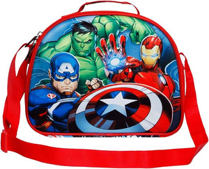 Los Vengadores Superpower-Bolsa Portamerienda 3D, Rojo