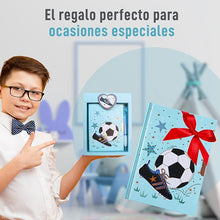 Cargar imagen en el visor de la galería, Diario Secreto Niño con Candado - Diario Personal Niño con Bolígrafo Futbol
