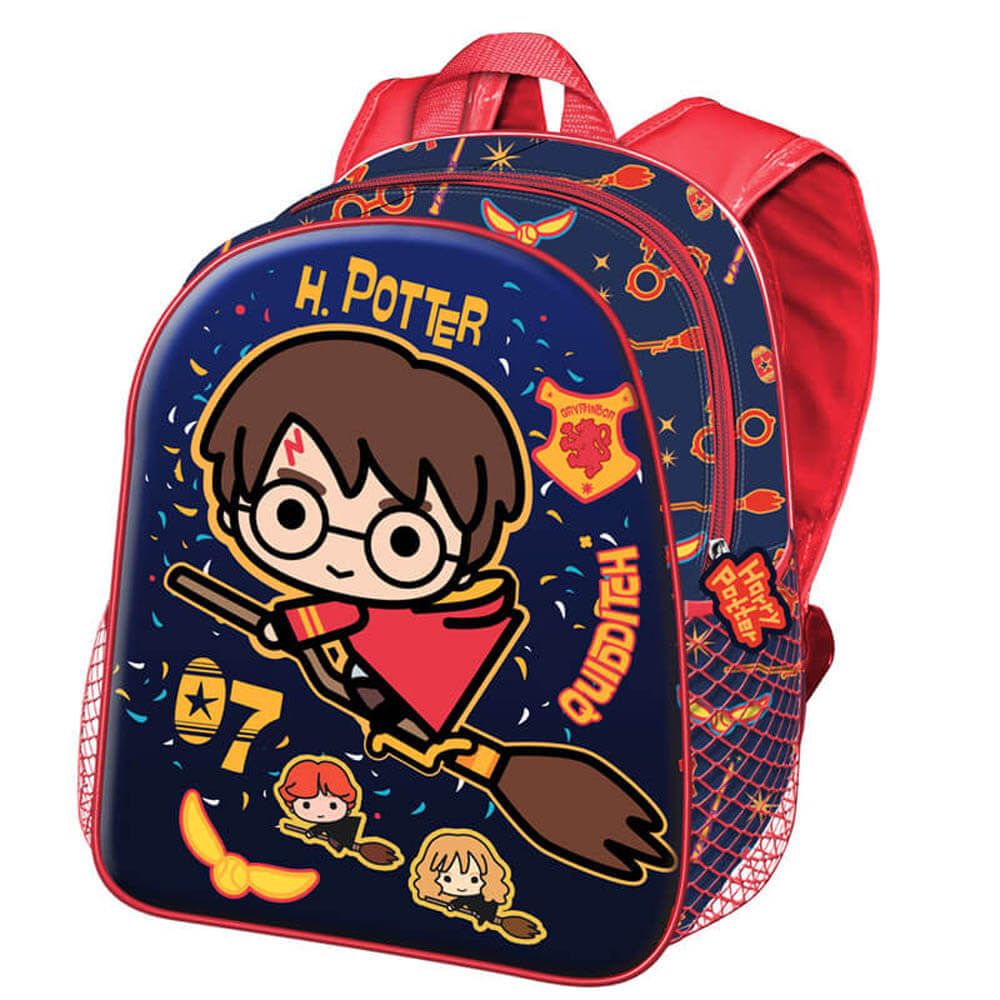 Mochila 3d Harry Potter Quidditch Infantil Pequeña