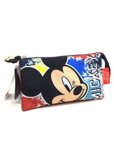 Estuche con tres apartados de Mickey Disney