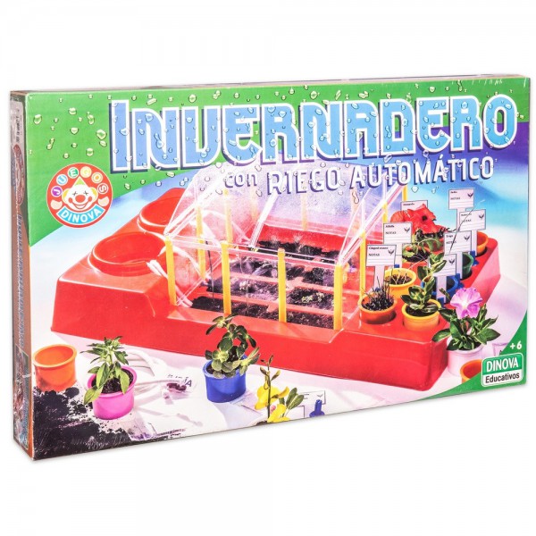 Invernadero con riego automático