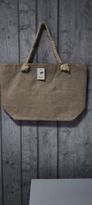 Bolso playa Liso Beige Oscuro