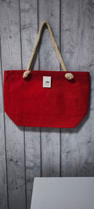 Bolso playa Liso  Rojo