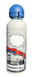 Spiderman Aluminio Botella 500ml Gris Claro / Azul